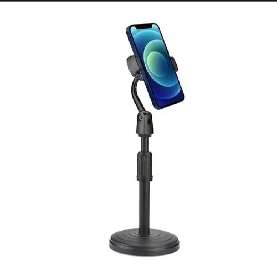 Adjustable Mobile Phone Stand Retractable Holder Desk Table Clip Bracket Cell Phone Support Mount for Live Broadcast Video Recording