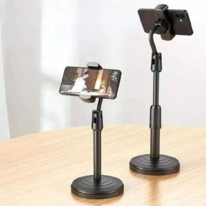 Adjustable Mobile Phone Stand Retractable Holder Desk Table Clip Bracket Cell Phone Support Mount for Live Broadcast Video Recording